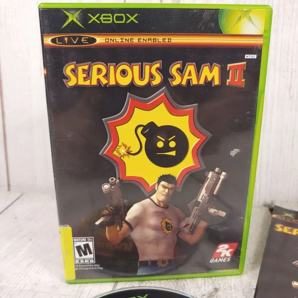 Serious Sam II Microsoft Xbox Original Video Game Complete In Case Manual TESTED